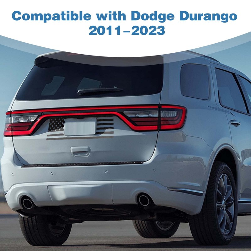 PDKLIN for Durango American Flag Sticker Rear License Plate Decals