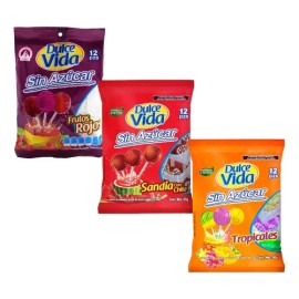 Mix Pack De 36 Paletas Sin Azúcar Dulce Vida  Keto Sugar Free Popsicles, 3 Flavors                                                                    