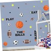 ORFOFE DIY Boys and Girls Room Decor Basketball Football Wall