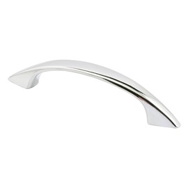 Prime-Line U 9051 Cabinet Door Pull Handle, Chrome Plated, 3 In. Hole Center (2 pack)