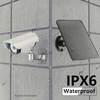 Panel Solar para Cámara de Seguridad, 10W DC 5V Micro