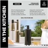 Bar5F 1-Liter BPA-Free Black Pump Bottles – Refillable PET Plastic