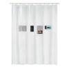 Kleine Wolke Shower Curtain PEVA Pocket Clear 180 x 200