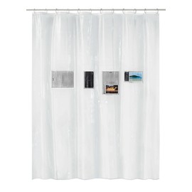 Kleine Wolke Shower Curtain PEVA Pocket Clear 180 x 200 cm