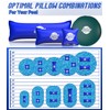 Angooni 4’x4’ Heavy-Duty Pool Pillow with 4x20ft Ropes - 0.4mm