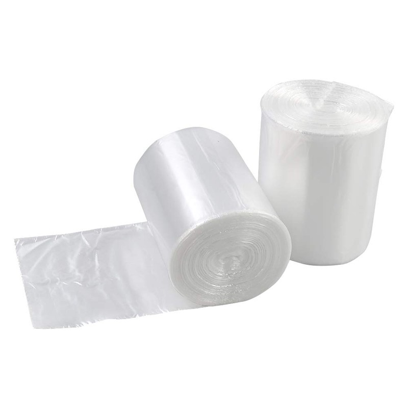 Ortodayes 6 Liter Clear Trash Bags, Small Bin Liners, 2