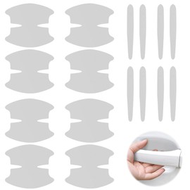JAZOKA 16 Car Door Handle Protectors Universal Transparent Car Door Handle Protector Sticker for Recessed Grips Film Clear Anti-Scratch Auto Hand Grip Paint Protection Stickers for Car Protection