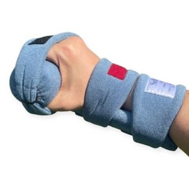SOFTPRO WHFO Grip Orthosis – Wrist, Hand, Finger Support for Arthritis, Contractures, Deviation – Lightweight, Durable, Bend-to-Fit, Static and Progressive Extension Therapy – Color Coded Straps. Large Right