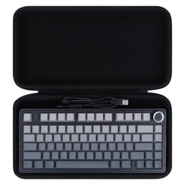 Peyyargo 75% Mechanical Keyboard Case for Aula F75 Pro / F75 / F75 MAX PC Gaming Keyboard (Black)