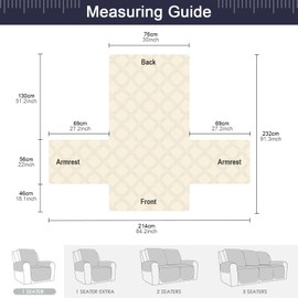 TAOCOCO Waterproof Recliner Chair Covers 30 Inch Wide, Oversized Recliner Covers for Recliner Chair with Pocket, Recliner Slipcovers with Straps Furniture Protector for Kids Pets (30'', Navy Blue)