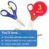 Baker Ross E7376 Spring-Loaded' Kids Scissors (Pack of 3) for