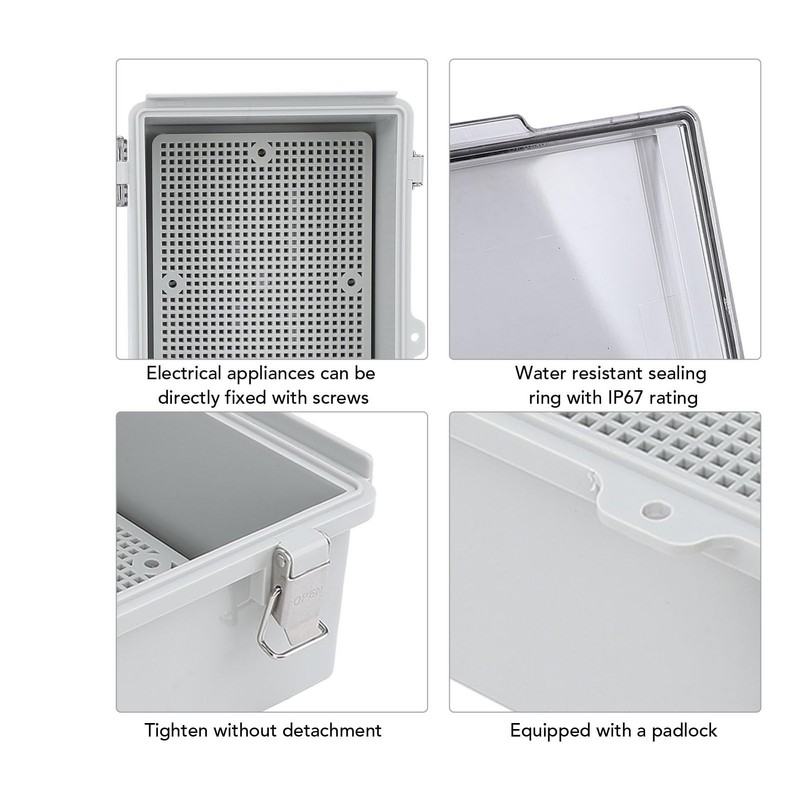 Electrical Junction Box, 160 x 210 x 100 mm ABS