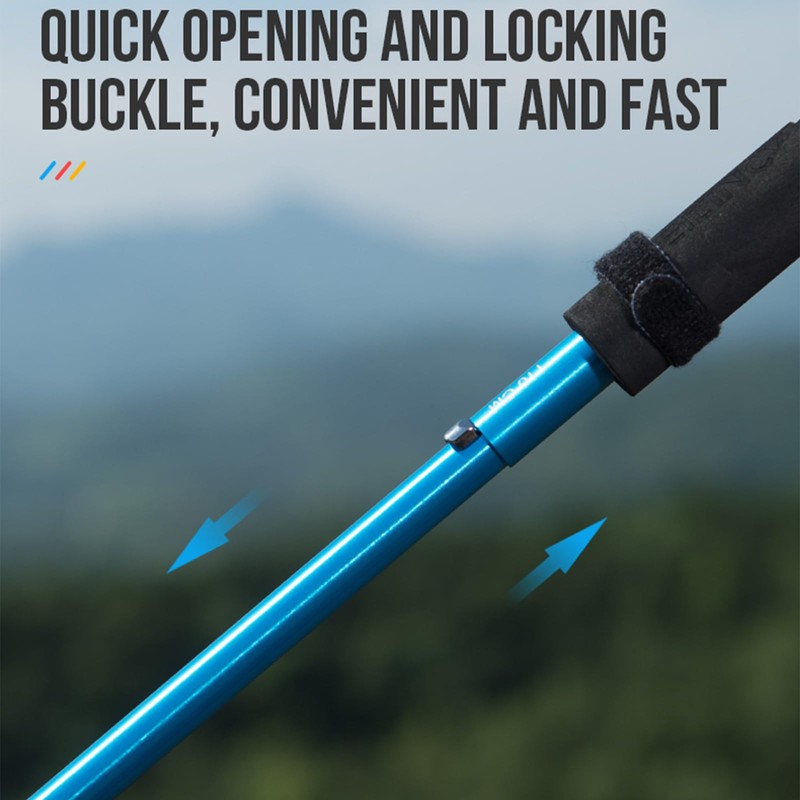 AONIJIE Trail Running Poles 2 Pcs Outdoor Trekking Poles Foldable