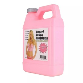 Liquid Latex Fluorescent Pink 32 Fl Oz - Liquid Latex Face and Body Paint, GLOWS Black Light