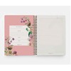 Lola Design - Large Spiral Notebook Organiser, Pink Wren Pattern