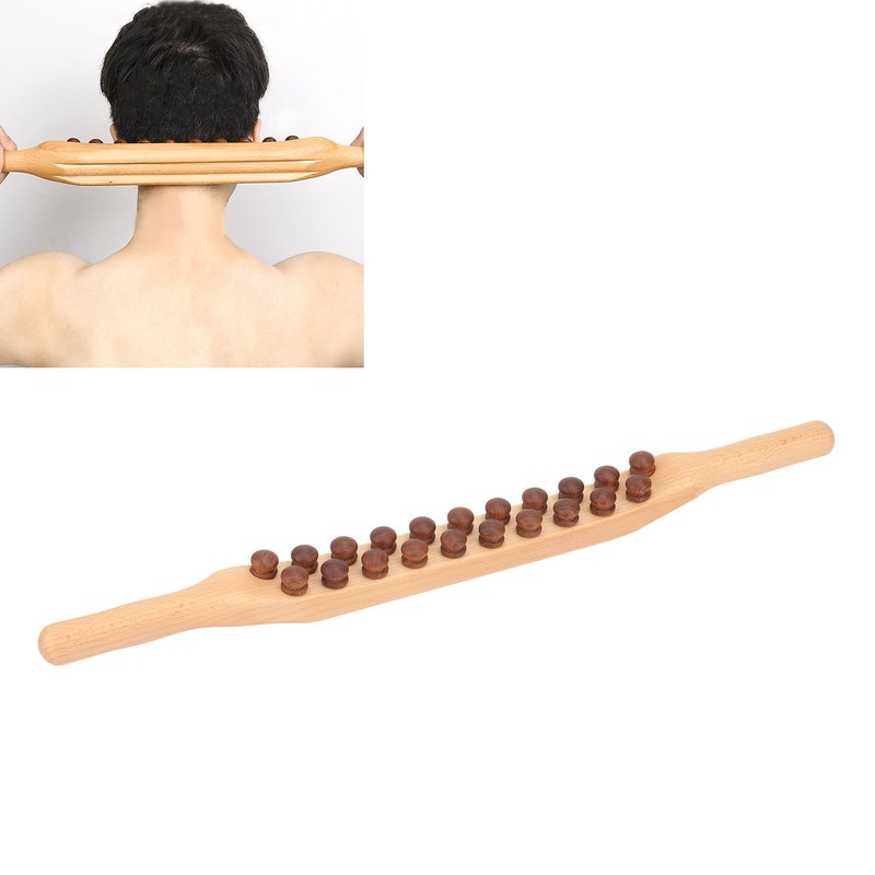 Wooden Scraping Stick Relieve Fatigue Reduce Soreness Double Sided Massage
