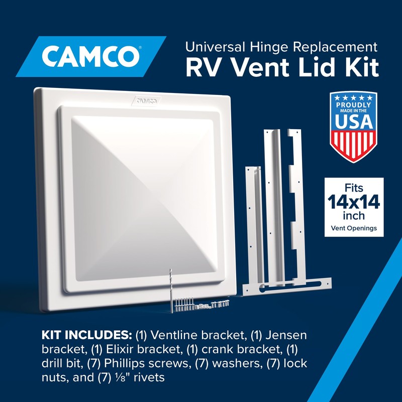 Camco Universal RV Roof Vent Replacement Kit — Fits Standard