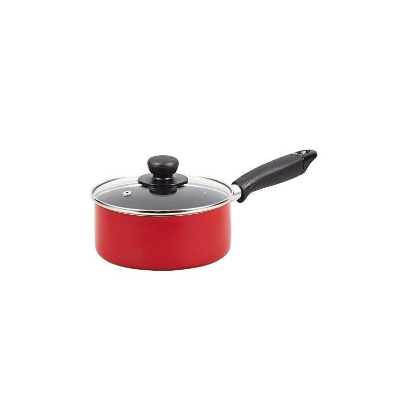 Pearl Metal One-Handed Pot, Red, 6.3 in (16 cm), IH