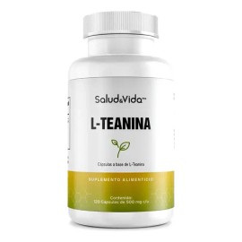 L-teanina 200mg 120 Cápsulas Salud  Vida Mx Sin Sabor                                                                                                 
