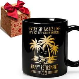 Happy Retirement Mug 2026 Retirement Gift for Men Women Coworker Colleague