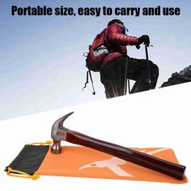 Majatou Tent Hammer Bag,Tent Peg Storage Bag,Tent Camping Tent Nailer Stake Bag Suitable for Hiking Camping Tents Hammers and Other Accessories (Orange)