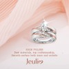 Jeulia 1.5 Carat Marquise Cut Ring Women2 PC Wedding Ring