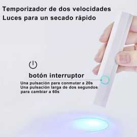 UV Lampara Uñas Led Uv Profesional Mini Secador De Portátil