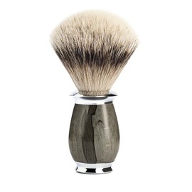 MÜHLE PURIST Grained Beech Silvertip Badger Shaving Brush