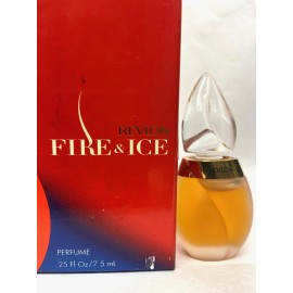 revlon fire & ice 0.25oz perfume miniature scuffed box