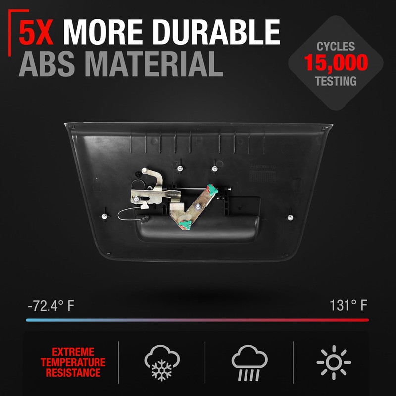 T1A Tailgate Handle Assembly Replacement w/Keyhole - Compatible with 2005-2012