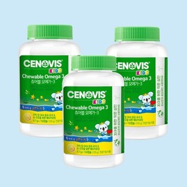 Cenobis Galleria Kids Chewable Omega-3 Orange Flavor, 3 150 capsules, 75-day supply / 갤러리아 키즈 츄어블 오메가3 오렌지맛 150캡슐 3개 75일분