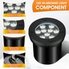 9W Low Voltage Landscape Lights, AC/DC 12-24V In-Ground Lights IP68