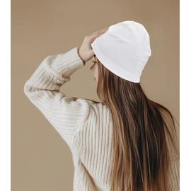 Lightweight Cotton Beanie, Breathable Thin Sleep Hats, Skull Caps for Running Cycling Hiking Fishing (White