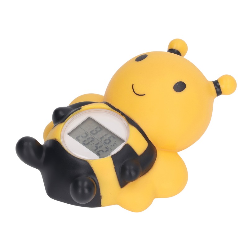 Baby Bath Thermometer Bee Shaped Alarm Function Infant Bath Safety