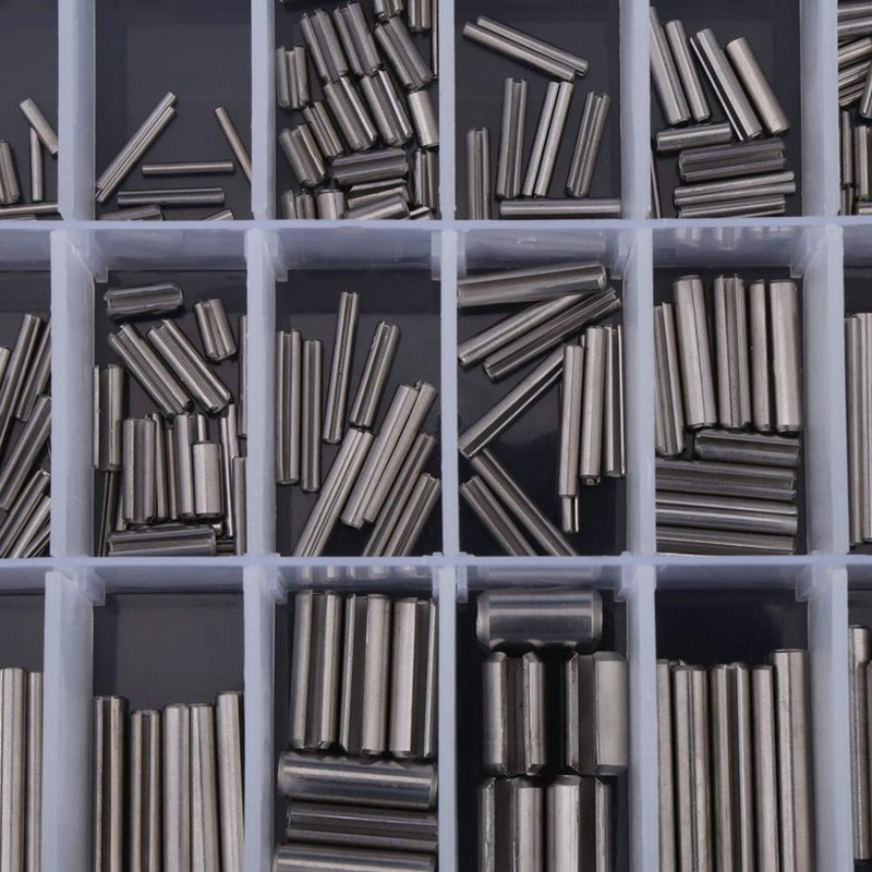 280Pcs Roll Pin Assortment Set, Stainless Steel Spring Tension Pins