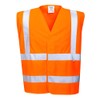 Portwest FR70ORRS/M Hi-Vis Vest, Flame Resistant, Regular, Size: Small/Medium, Orange