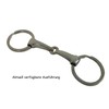 NETPROSHOP Beautiful Metal Key Ring Bit Simply Broken Silver