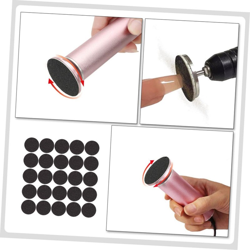BIUDECO 1bag Electric Nail File Sanding Pads Exfoliating Grinding Discs