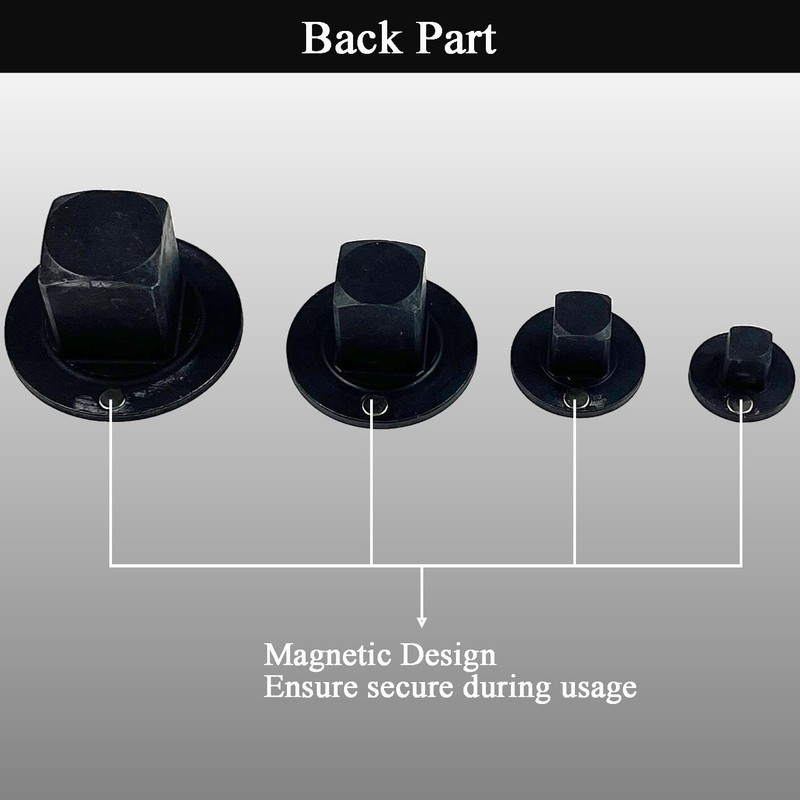 LLANNDER Low Profile Impact Socket Adapter Set, 4PCS Drive Ratchet