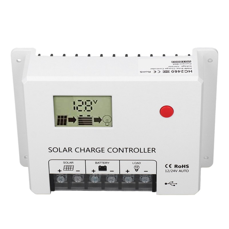 PWM Solar Charge Controller Parameter Automatic Adjustment Large LCD Display