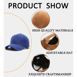 Baseball Cap Men's Cap Men's Baseball Caps for Men Caps Baseball Cap Men's Outdoor Visor Sport Cap Old School Style Dad Hat Winter, blue