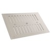 9" x 6" Adjustable Air Vent Satin Anodised Aluminium/Metal Chrome