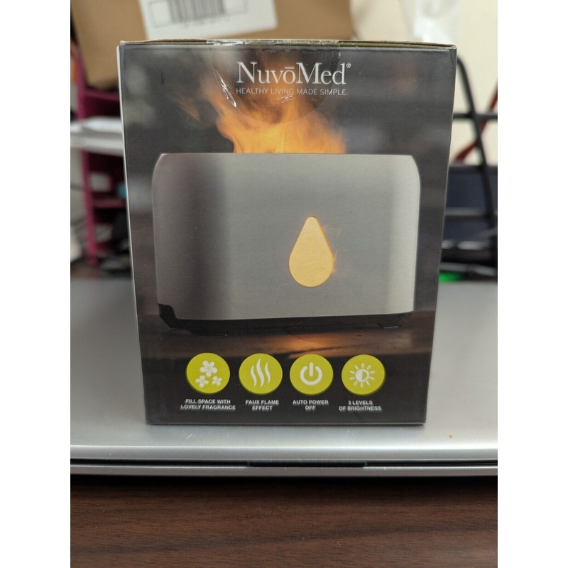 NUVOMED SPA SERIES FLAME EFFECT AROMATHERAPY DIFFUSER NEW IN BOX