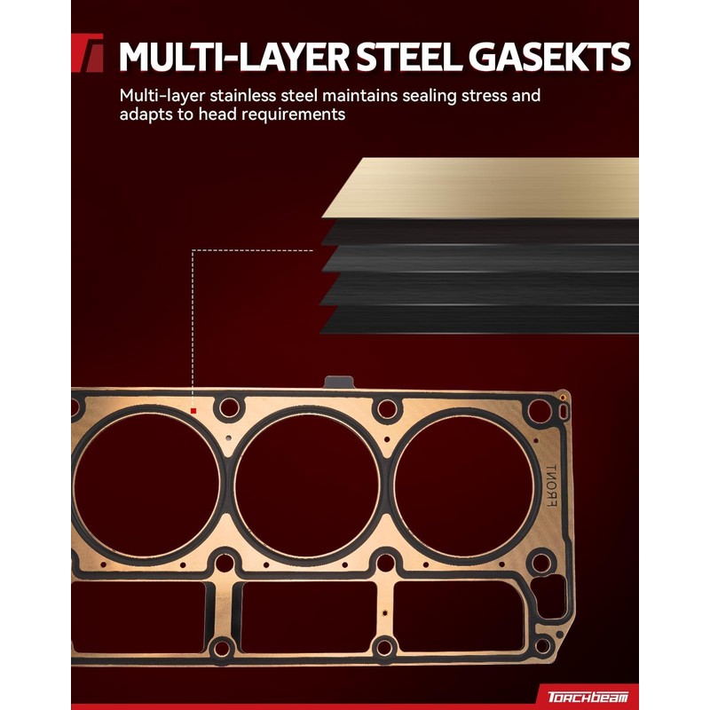 Torchbeam Head Gasket Set with Head Bolts ES72249 HS26290PT Fit