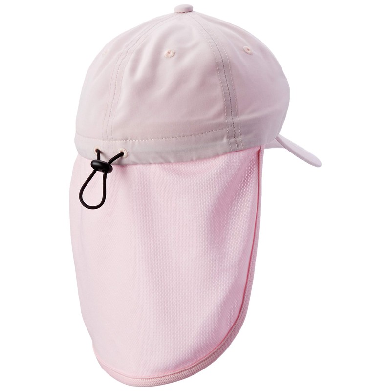 Champion 141-0109 Kids Cap with Flap, safety pink, 53.0-55.0 cm