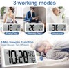 GEELION Atomic Clock with Backlight 15" Digital Wall Clock Battery