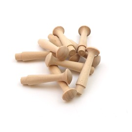 Oakcrafts - Birch Shaker Pegs 2.5" / 63.5mm (Pack of 10)