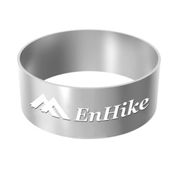 EnHike SOTO Regulator Stove ST-310 Exclusive Windshield Windproof Ring 304 Stainless Steel Single Burner Windscreen (One Side Engraved-Logo)