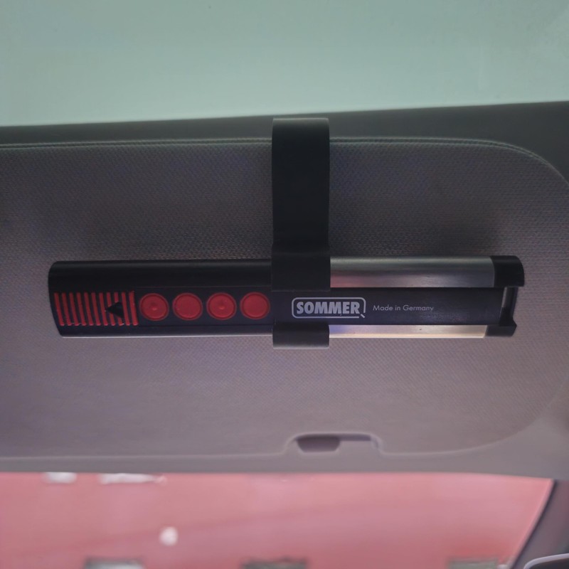 Sun Visor Holder Suitable for Sommer 4020 Universal Handheld Transmitter