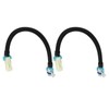 2PCS 12in Oxygen Sensor Wiring Harness Aging Resistant Black Replacement